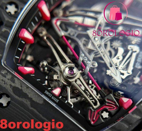 Richard Mille RM38-02 Tourbillon Bubba Watson Carbonio Nero TPT Migliore Replica Orologio - immagine 9