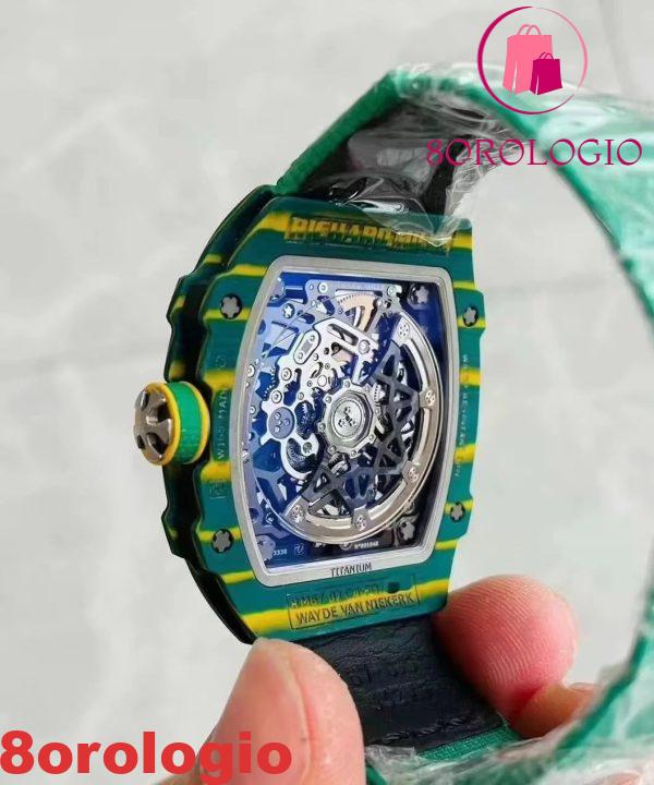 Richard Mille RM67-02 Automatic Extra Flat Carbon Fiber Super Clone Migliore Replica 38.7 X 47.52mm Orologio - immagine 6