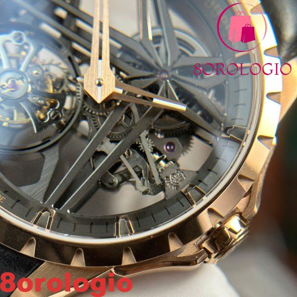 Roger Dubuis Excalibur Monotourbillon Oro Rosa RDDBEX0836 Replica BBR 42mm Orologio - immagine 8