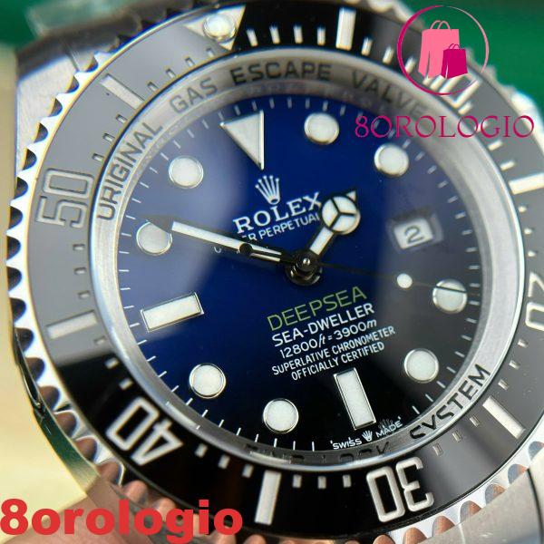 Rolex Sea-Dweller Deepsea 126660 D-Blue Dial Miglior Replica V9 Factory 44mm Orologio - immagine 13