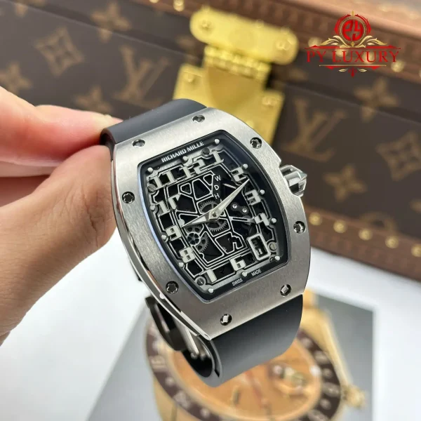Richard Mille RM67-01 Titanio Extra-Piatto Cinturino in Gomma Miglior Replica 38.7mm X 47.5mm Orologio - immagine 11