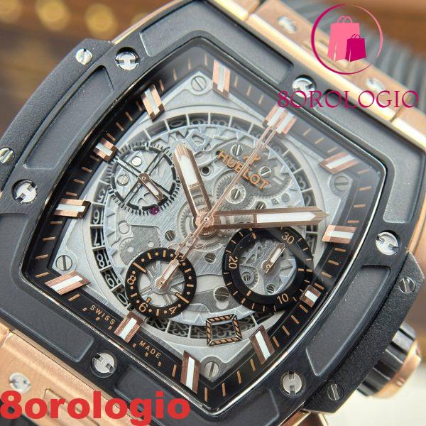 Hublot Spirit Of Big Bang King Oro Rosa Ceramica Nera Migliore Replica 42mm Orologio - immagine 7