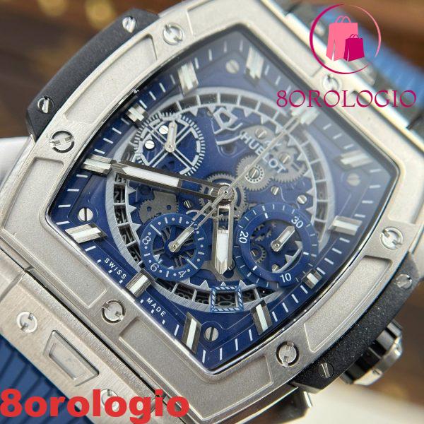 Hublot Spirit Of Big Bang Titanio Quadrante Blu 1:1 Migliore Replica BBF 42mm Orologio - immagine 7