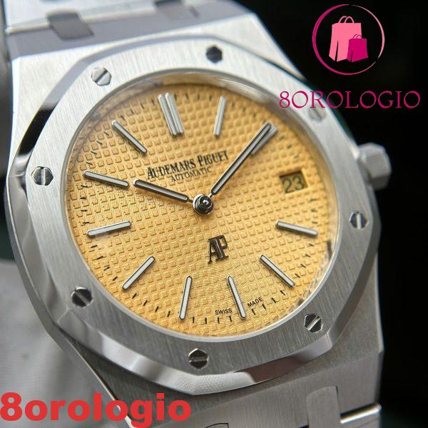 Audemars Piguet Royal Oak Jumbo Extra Thin 15202BC Quadrante Salmone Replica IPF 39mm Orologio - immagine 10