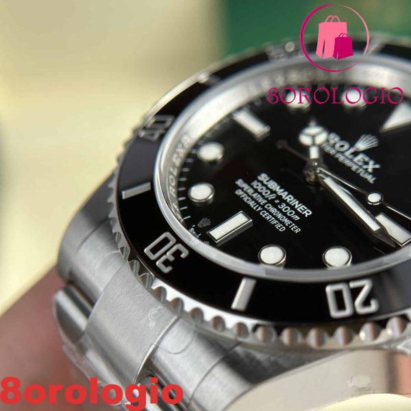 Replica 1:1 Rolex Submariner 124060 No Date Quadrante Nero 41mm Clean Factory Orologio - immagine 8