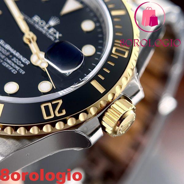 Rolex Submariner Date 126613LN-0002 Bicolore Oro Giallo Quadrante Nero VS Factory Miglior Replica 41mm Orologio - immagine 9