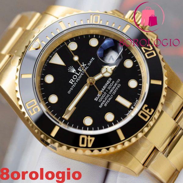 Rolex Submariner Date 126618LN-0002 Quadrante Nero Oro Giallo Miglior Replica VSF 41mm Orologio - immagine 8