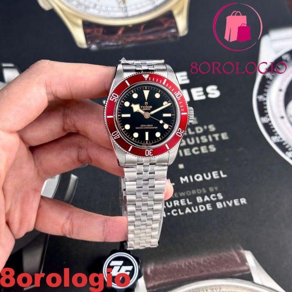 Tudor Black Bay 7941A1A0RU-0003 Quadrante Nero Ghiera Rossa Replica Migliore ZF 41mm Orologio - immagine 8