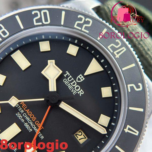 Tudor Pelagos FXD GMT Titanium M2542G247NU-0002 Quadrante Nero 42mm Migliore Replica Orologio - immagine 8