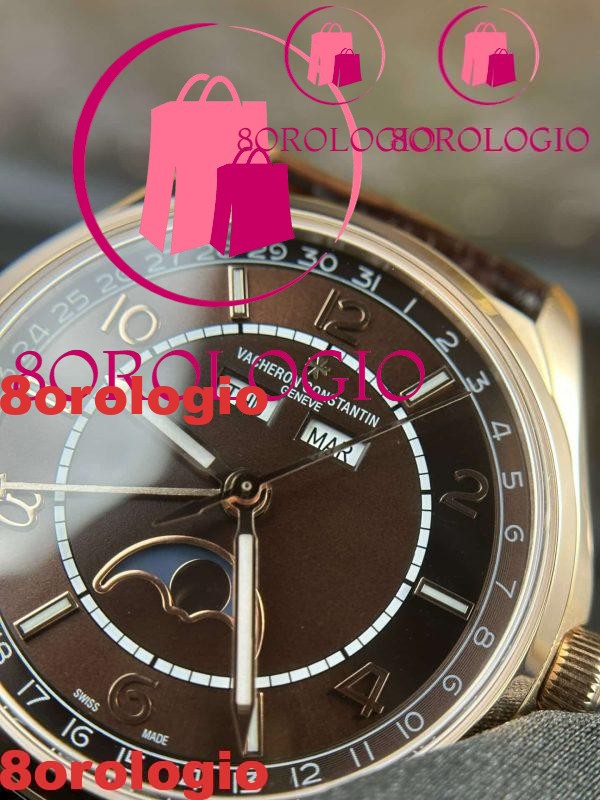 Vacheron Constantin Fiftysix Complete Calendar 4000E Quadrante Marrone Replica 40mm Orologio - immagine 8