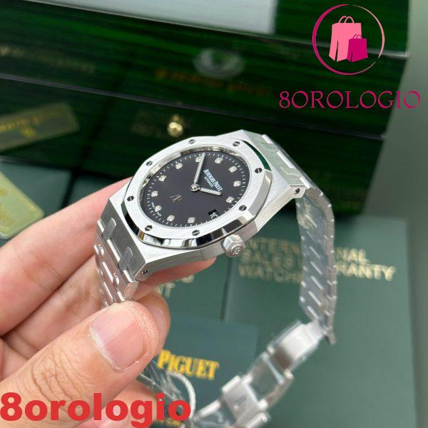 Audemars Piguet Royal Oak Jumbo Extra Thin 15206PT Quadrante Nero Replica IPF 39mm Orologio - immagine 8