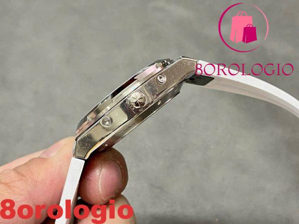 Vacheron Constantin Overseas 4300V Calendario Perpetuo Quadrante Argento Cinturino in Gomma Replica Migliore 41.5mm Orologio - immagine 6