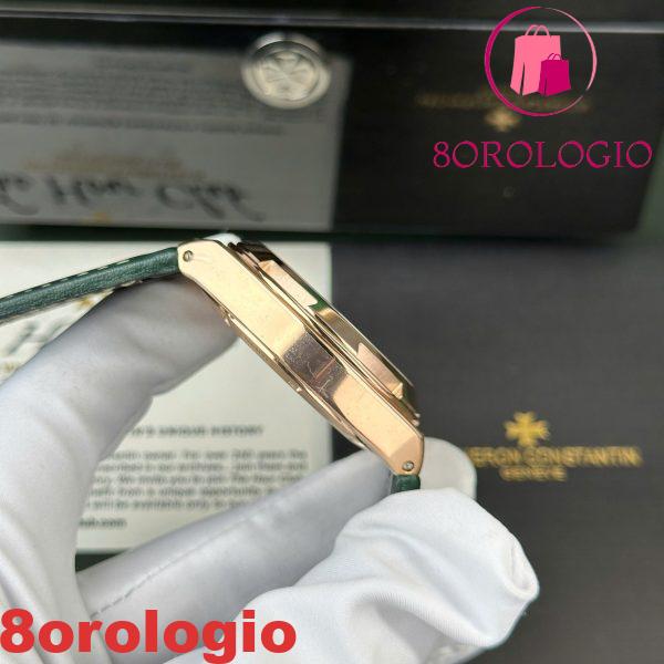 Vacheron Constantin Overseas Dual Time 7920V/210R-B965 Oro Rosa Quadrante Verde Pelle Swiss Replica PZF 41mm Orologio - immagine 6