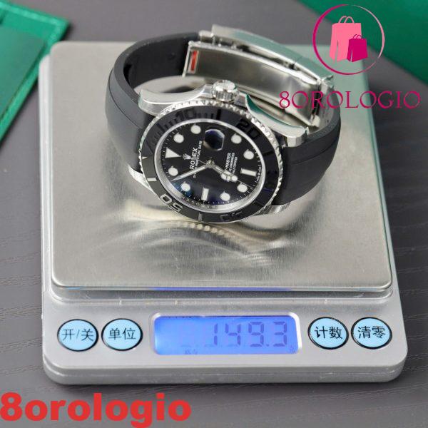 Rolex Yacht-Master 226659-0002 Quadrante Nero Oysterflex V3 149g Super Clone VSF 42mm replica Orologio - immagine 8