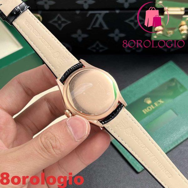 Rolex Cellini Time 50505 Oro Rosa Quadrante Nero Replica Migliore 39mm Orologio - immagine 6