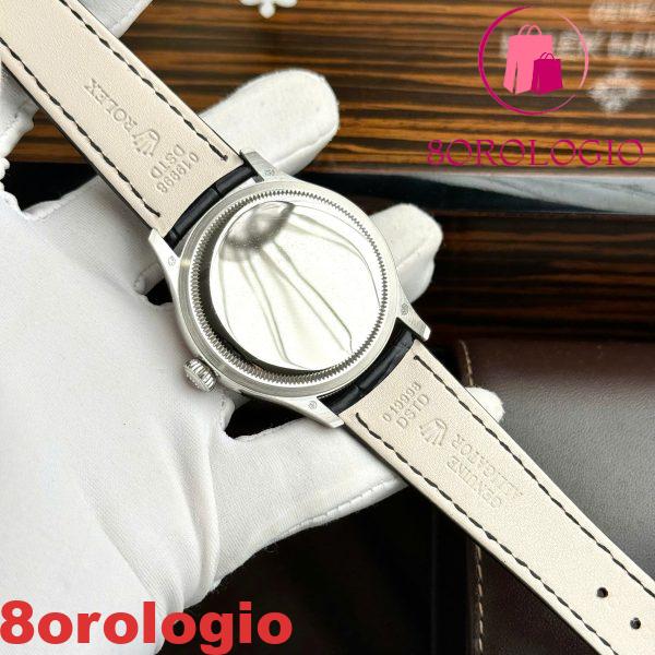 Replica Rolex Cellini Time 50505 Oro Bianco Quadrante Bianco Svizzero 39mm Orologio - immagine 6