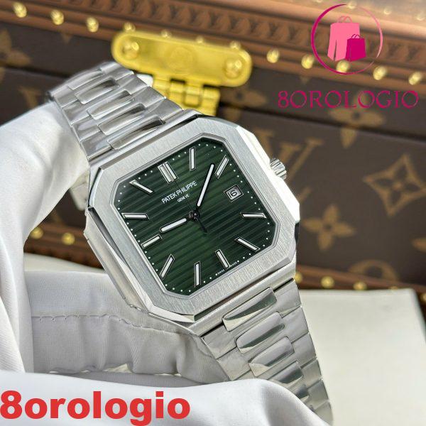 Patek Philippe Cubitus 5821/1A-001 Quadrante Verde Oliva 1:1 Replica 45mm Orologio - immagine 6