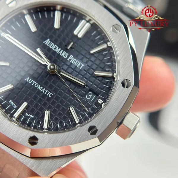 Audemars Piguet Royal Oak 15450ST Quadrante Blu Bracciale in Acciaio Replica di Alta Qualità APS Factory 37mm Orologio - immagine 10