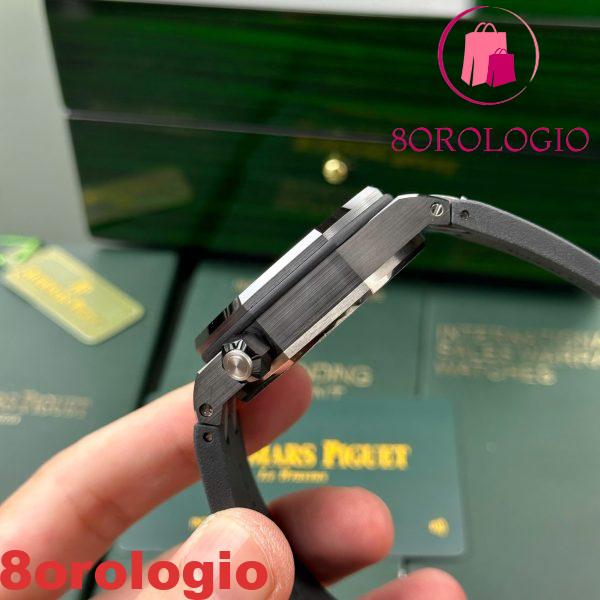Audemars Piguet Royal Oak Offshore Diver 15707CE Quadrante Nero Ceramica Nera Gomma Migliore Replica APSF 42mm Orologio - immagine 7