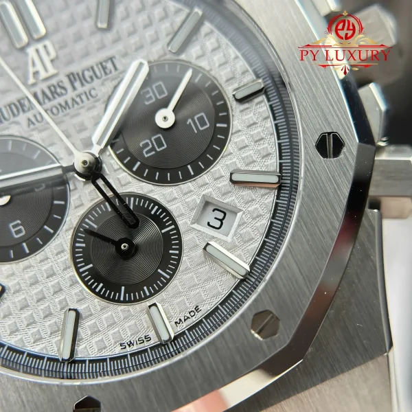 Audemars Piguet Royal Oak Chronograph 26331ST Quadrante Bianco 1:1 Best Replica APW 41mm Orologio - immagine 11