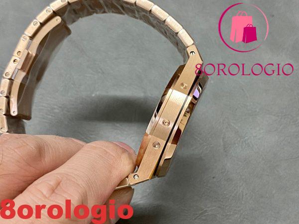 Audemars Piguet Royal Oak Calendario Perpetuo 26574OR Oro Rosa Quadrante Blu Migliore Replica 41mm Orologio - immagine 7