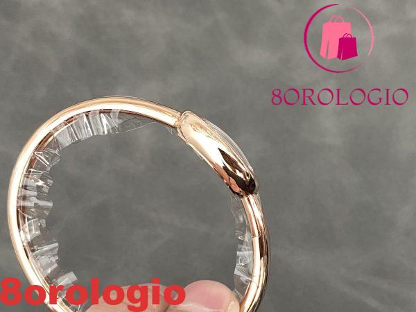 Cartier Baignoire De Cartier Oro Rosa Quadrante Argento Modello Mini Migliore Replica (Misura Polso 15, 16, 17cm) Orologio - immagine 8