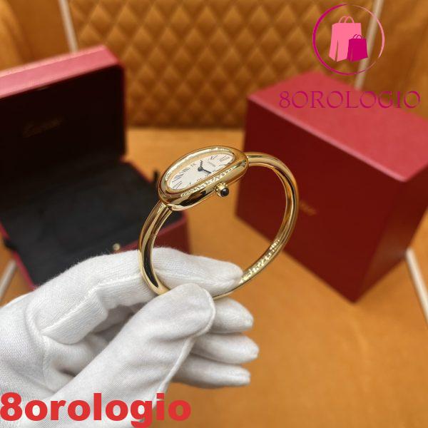 Cartier Baignoire WGBA0037 Small Model 18K Oro Giallo Avvolto 1:1 Migliore Replica (Misura del Polso 15, 16, 17cm) Orologio - immagine 8