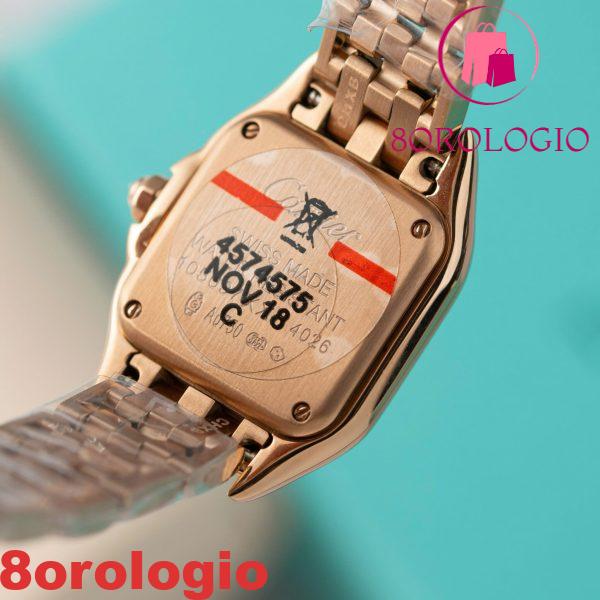 Cartier Panthère WJPN0049 Oro Rosa Diamanti Cornice Donna Replica BVF 22mm X 30mm Orologio - immagine 7