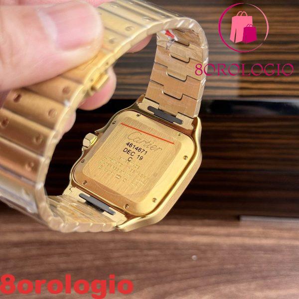 Cartier Santos WGSA0029 Oro Giallo Quadrante Bianco Modello Grande Migliore Replica BVF 39.8mm Orologio - immagine 7