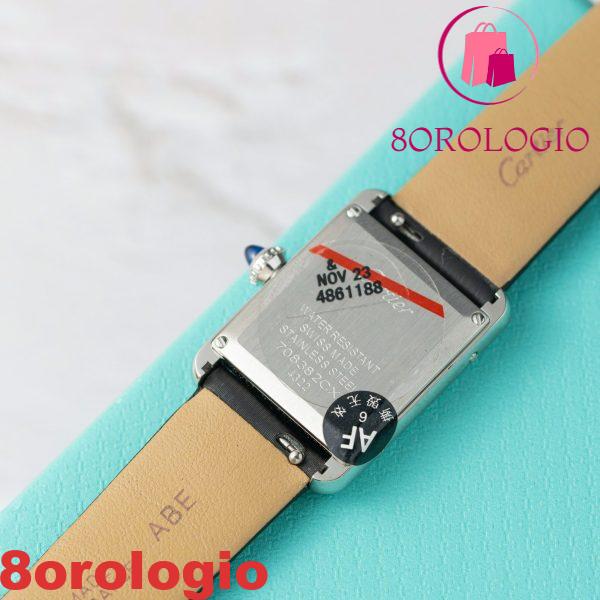 Cartier Tank Must W4TA0031 Modello Piccolo Donna Replica con Diamanti sulla Lunetta 29,5 mm x 22 mm Orologio - immagine 7