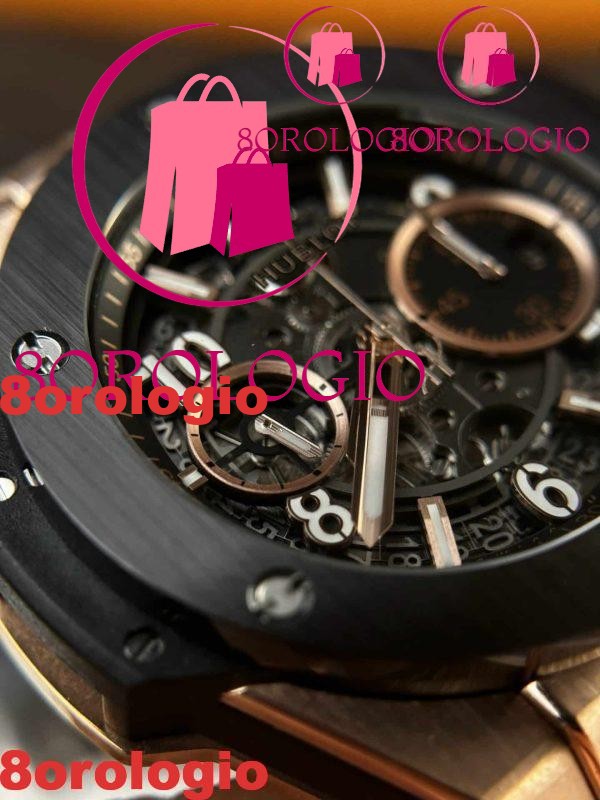 Hublot Big Bang Unico King Gold Ceramica Nera Migliore Replica 42mm Orologio - immagine 9
