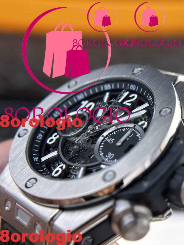 Hublot Big Bang Unico Quadrante Nero in Titanio Migliore Replica BBF 42mm Orologio - immagine 9