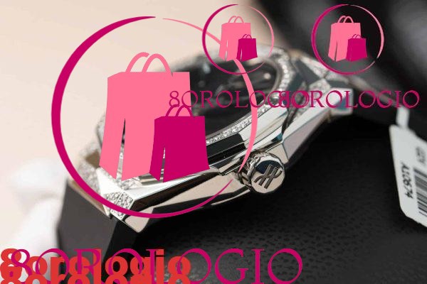 Hublot Classic Fusion Orlinski Titanium Replica Pavé Quadrante Nero Personalizzato Diamanti Coltivati in Laboratorio APS 40mm Orologio - immagine 7