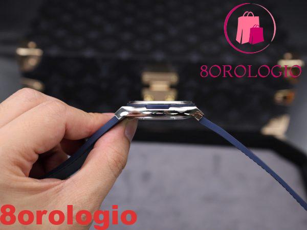 Hublot Classic Fusion Titanium Cinturino in Pelle Quadrante Blu Replica 1:1 42mm Orologio - immagine 8