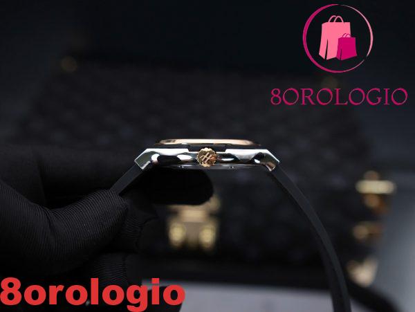 Hublot Classic Fusion Titanium King Gold Quadrante Nero Migliore Replica 42mm Orologio - immagine 7
