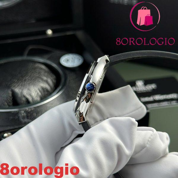 Hublot Classic Fusion Titanium Pavé Quadrante Verde Cinturino in Pelle Donna Replica 33mm Orologio - immagine 7