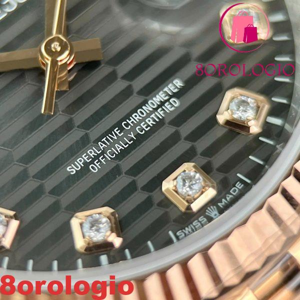 Replica migliore Rolex Datejust 126231 Two Tone Grey Motif Diamond Dial Jubilee 1:1 VSF 36mm Orologio - immagine 9