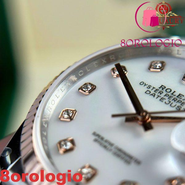 Replica Rolex Datejust 126231-0021 Bicolore Quadrante MOP Oro 10K Migliore Replica 36mm Orologio - immagine 11