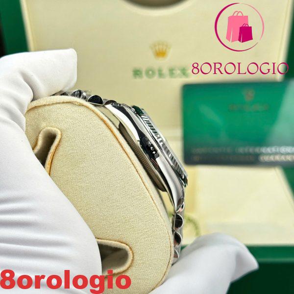 Replica Rolex Datejust 126234-0025 Quadrante Bianco con Indici Romani Jubilee 1:1 VSF 36mm Orologio - immagine 8