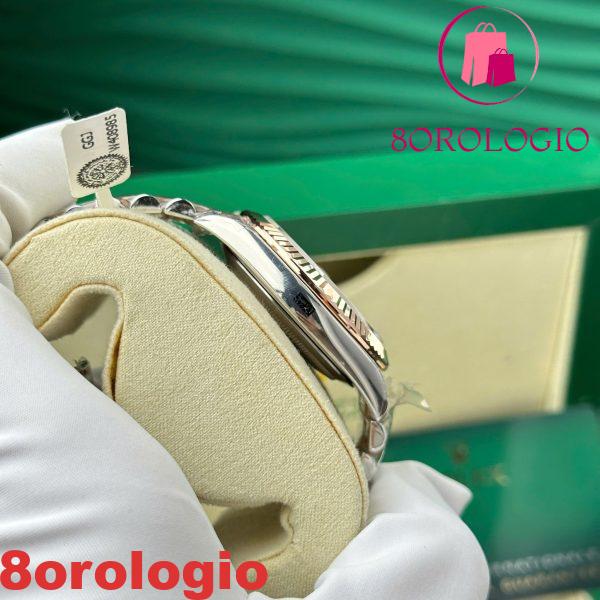 Rolex Datejust 126331 Two Tone Sundust Quadrante con Diamanti Oro Everose 10K Rivestito Jubilee Migliore Replica 41mm Orologio - immagine 10