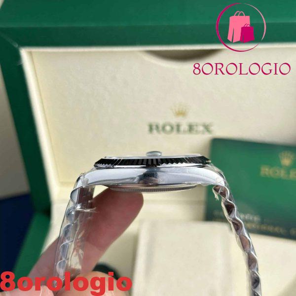 Rolex Datejust 126334 Quadrante Nero Luminoso Jubilee Migliore Replica Clean Factory 41mm Orologio - immagine 8