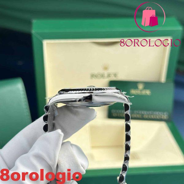 Replica di Alta Qualità Rolex Datejust 126334 Quadrante Motivo Zigrinato Verde Menta Jubilee VSF 41mm Orologio - immagine 8