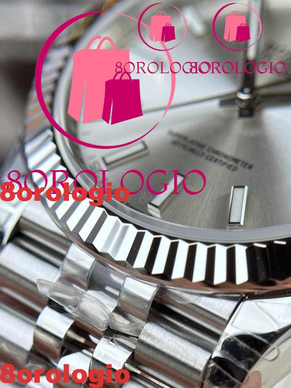 Replica di alta qualità Rolex Datejust 126334 Quadrante Argento Indici Luminosi Bracciale Jubilee VSF 41mm Orologio - immagine 10