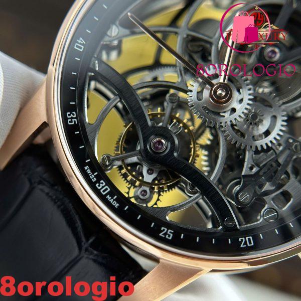 Audemars Piguet Code 11.59 Tourbillon Openworked 26600OR Oro Rosa Cinturino in Pelle 1:1 Migliore Replica APPF 41mm Orologio - immagine 10