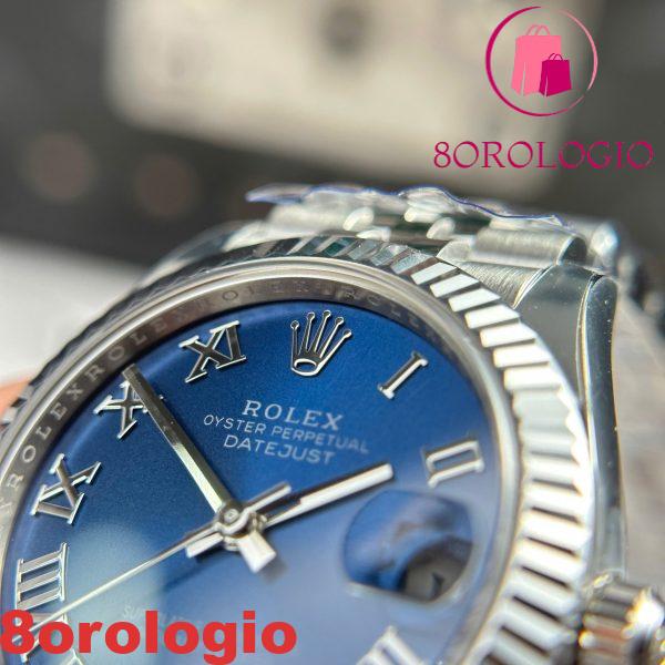 Rolex Datejust 278274 Quadrante Blu con Numeri Romani Ghiera Zigrinata Bracciale Jubilee Miglior Replica THB 31mm Orologio - immagine 12