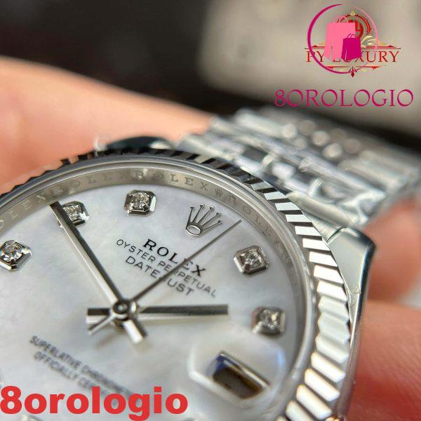 Replica Rolex Datejust 278274 Quadrante in MOP Bianco Bracciale Jubilee 1:1 Migliore 31mm Orologio - immagine 11