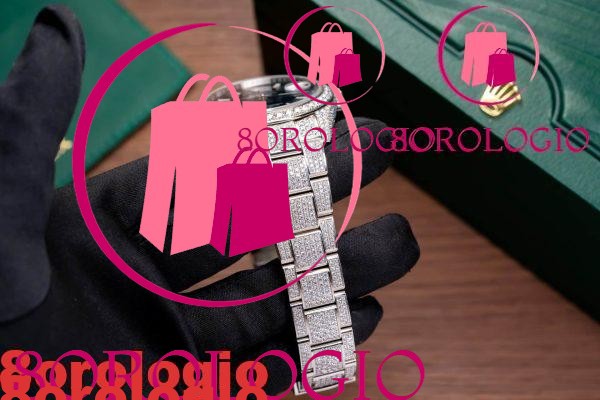 Replica di Alta Qualità Rolex Datejust 41 Quadrante Blu Iced Out Moissanite 41mm Orologio - immagine 8
