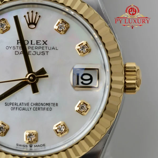 Rolex Datejust 278273 Bicolore Oro Giallo Quadrante in Madreperla con Diamanti Jubilee 1:1 Replica THBF 31mm Orologio - immagine 9