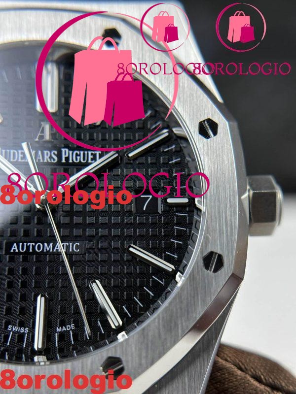 Audemars Piguet Royal Oak 15400ST Quadrante Nero Miglior Replica APS Factory 41mm Orologio - immagine 10