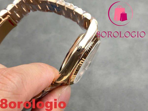Replica Rolex Day-Date 128235-0070 Oro Rosa Quadrante Bianco 158g Super Clone QF 36mm Orologio - immagine 8